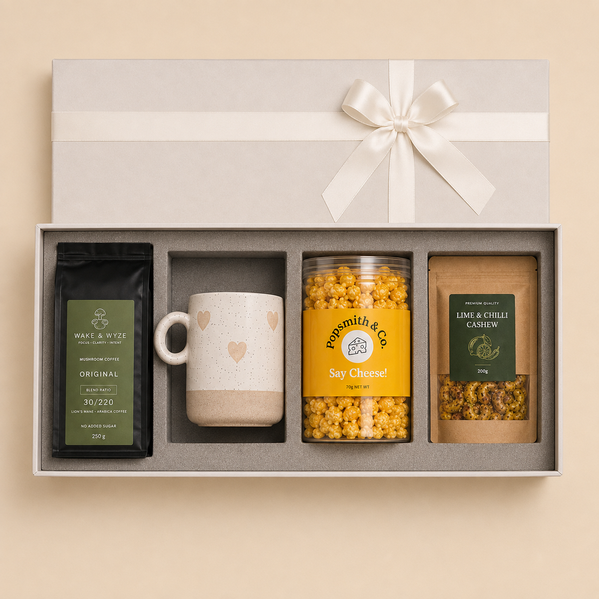 Coffee Break luxury gift hamper by Pitara Studio — 4 pieces from independent Indian makers in Signature Box with Foam Insert