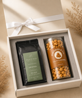 Coffee & Popcorn luxury gift hamper by Pitara Studio — 2 pieces from independent Indian makers in Signature Box