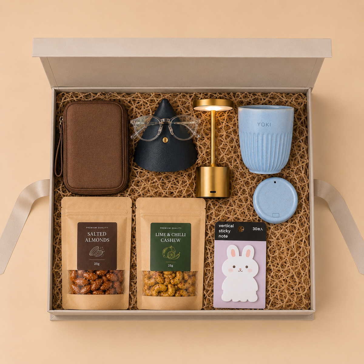 Desk Reset luxury gift hamper by Pitara Studio — 6 pieces from independent Indian makers in Magnetic Gift Box