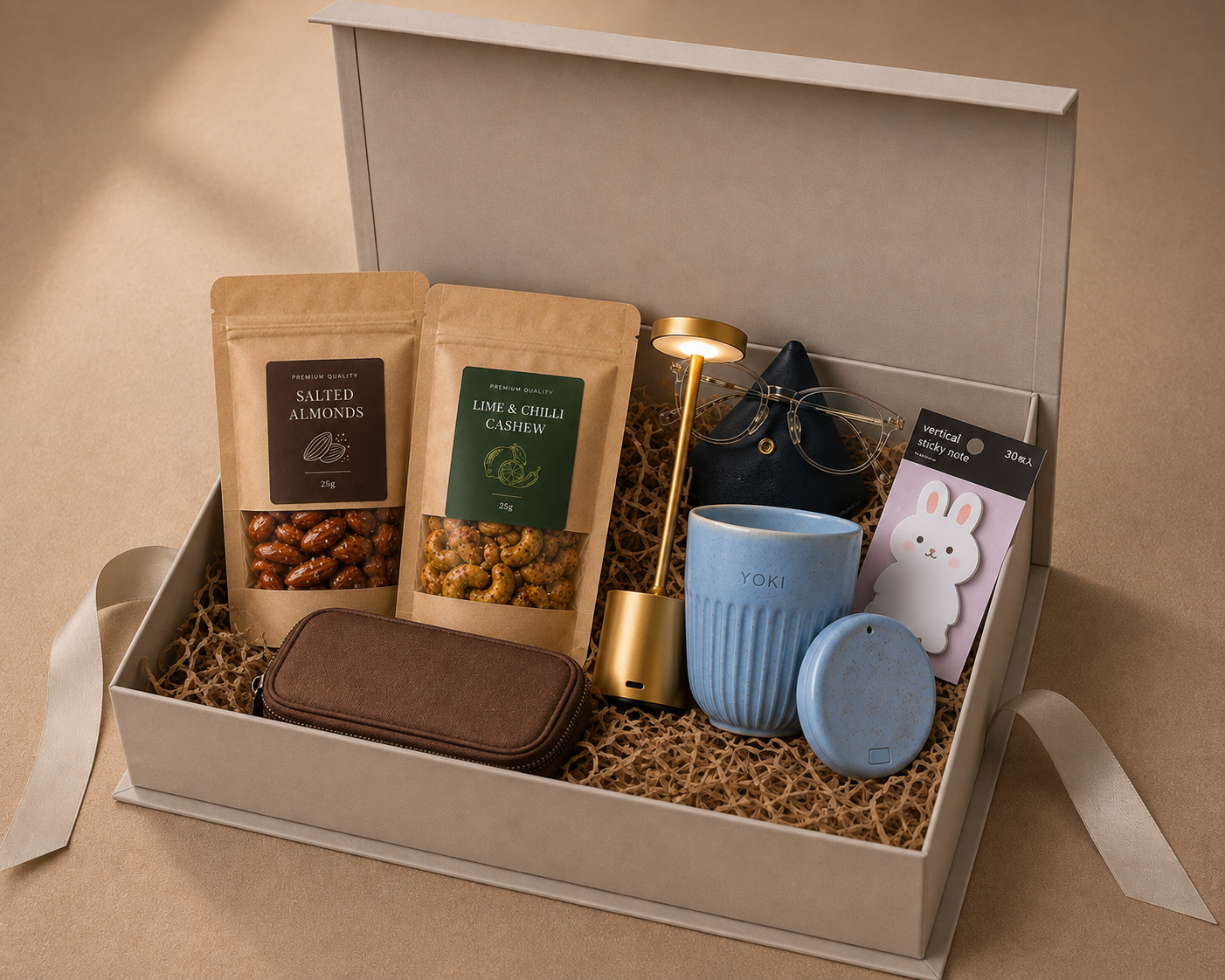 Desk Reset luxury gift hamper by Pitara Studio — 6 pieces from independent Indian makers in Magnetic Gift Box