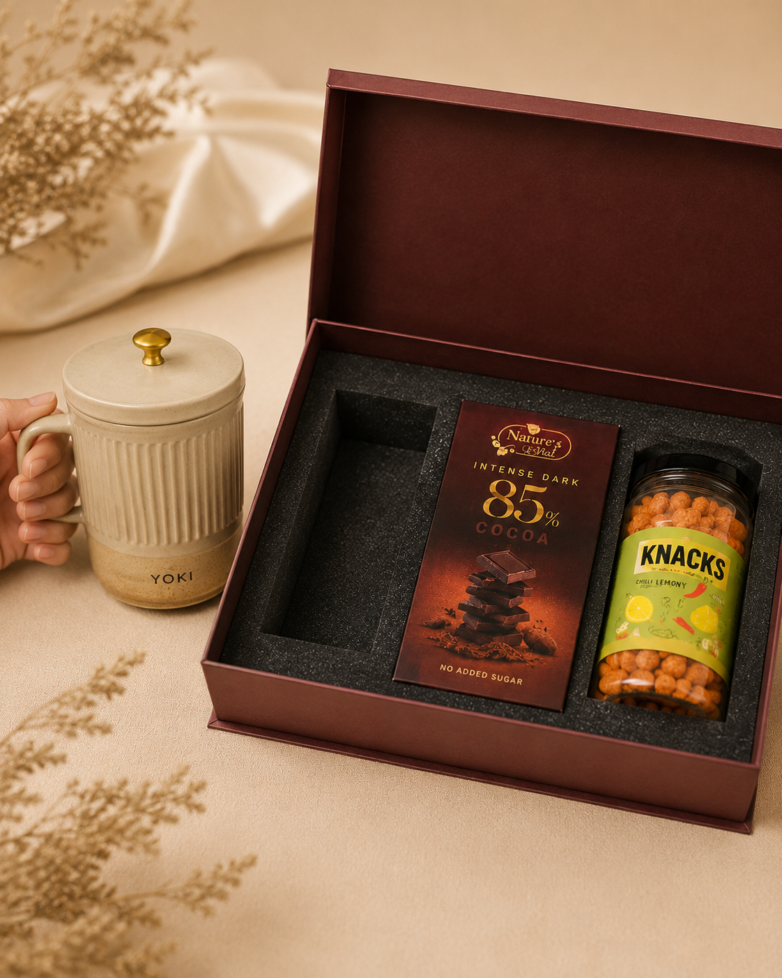 Fragrance & Sweet luxury gift hamper by Pitara Studio — 2 pieces from independent Indian makers in Eco Kraft Box