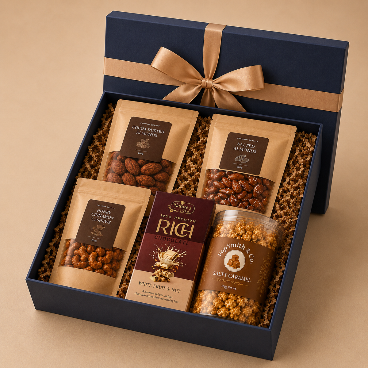 Gourmet Pantry luxury gift hamper by Pitara Studio — 5 pieces from independent Indian makers in Signature Box