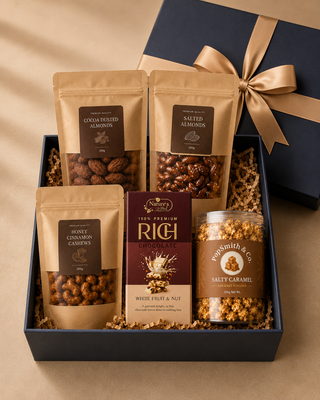 Gourmet Pantry luxury gift hamper by Pitara Studio — 5 pieces from independent Indian makers in Signature Box