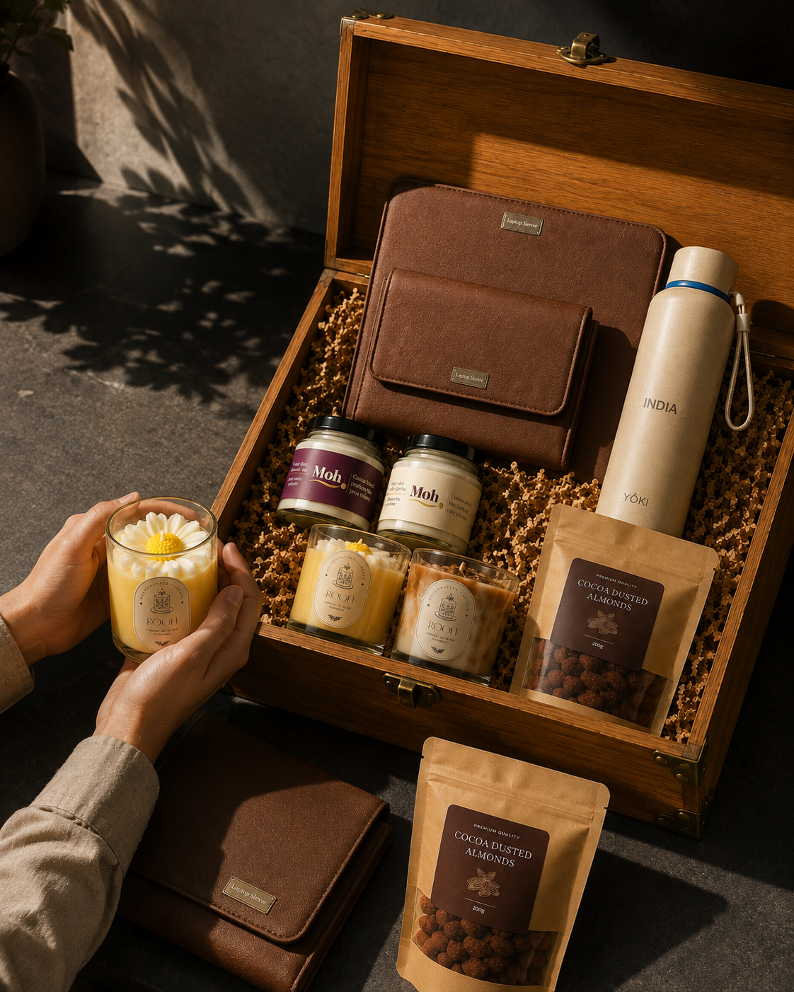 Grand Pitara luxury gift hamper by Pitara Studio — 6 pieces from independent Indian makers in The Pitara Trunk