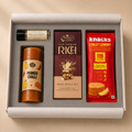 Indian Welcome luxury gift hamper by Pitara Studio — 4 pieces from independent Indian makers in Eco Kraft Box