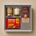 Light & Indulgence luxury gift hamper by Pitara Studio — 4 pieces from independent Indian makers in Signature Box with Foam Insert