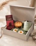 Light & Living luxury gift hamper by Pitara Studio — 5 pieces from independent Indian makers in Magnetic Gift Box
