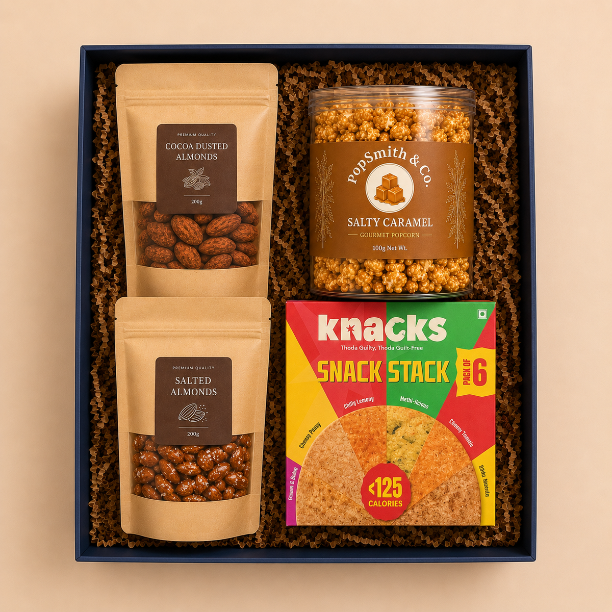 Modern Snack Pantry luxury gift hamper by Pitara Studio — 4 pieces from independent Indian makers in Signature Box