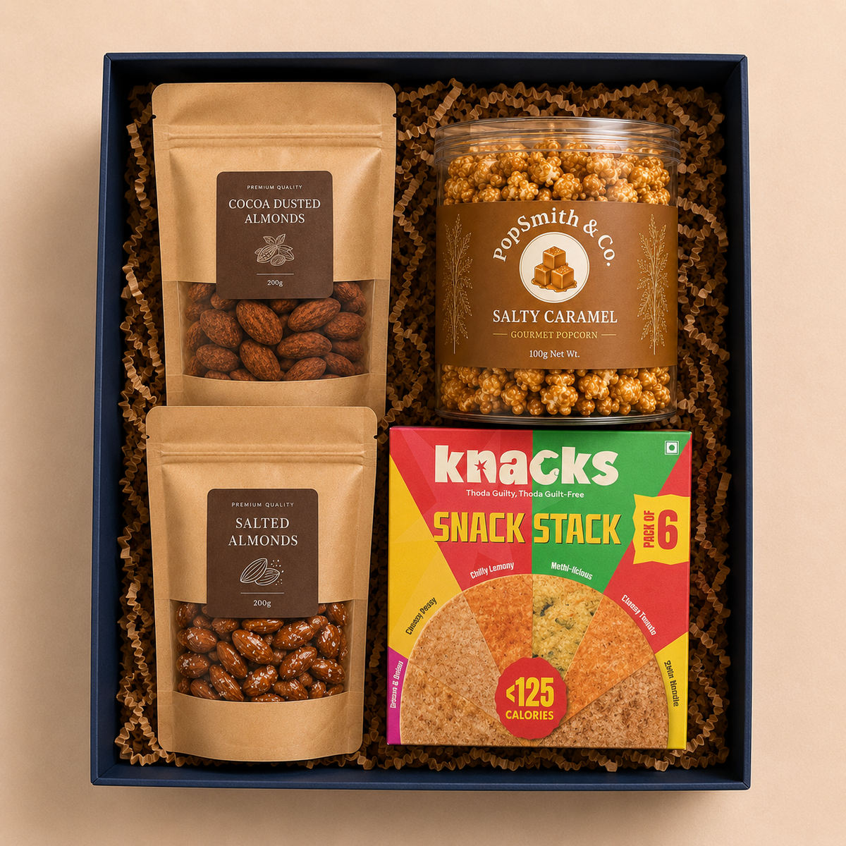 Modern Snack Pantry luxury gift hamper by Pitara Studio — 4 pieces from independent Indian makers in Signature Box