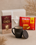 Mug & Chocolate luxury gift hamper by Pitara Studio — 3 pieces from independent Indian makers in Signature Box with Foam Insert