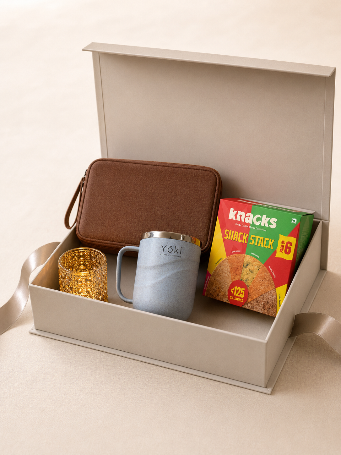 Premium Desk & Light luxury gift hamper by Pitara Studio — 4 pieces from independent Indian makers in Magnetic Gift Box