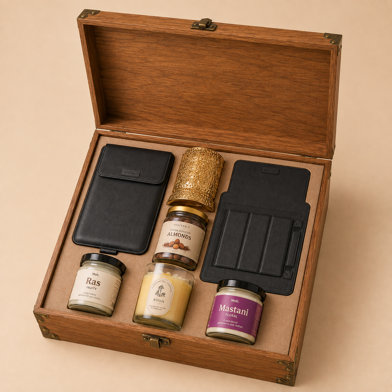 Premium Pitara luxury gift hamper by Pitara Studio — 5 pieces from independent Indian makers in Magnetic Gift Box