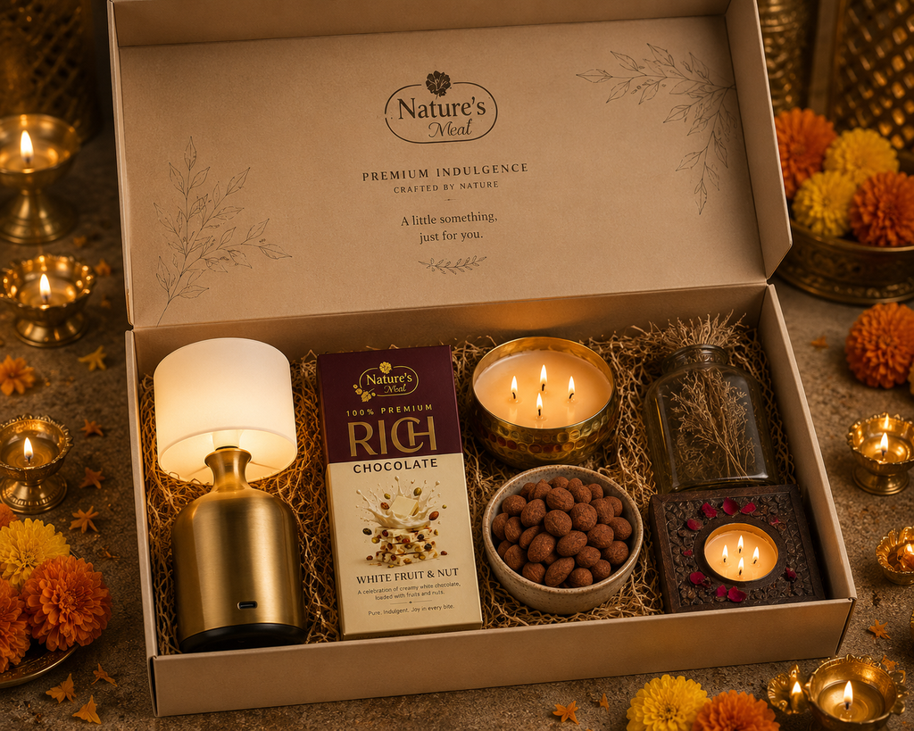 Roshni luxury gift hamper by Pitara Studio — 4 pieces from independent Indian makers in Signature Box with Foam Insert