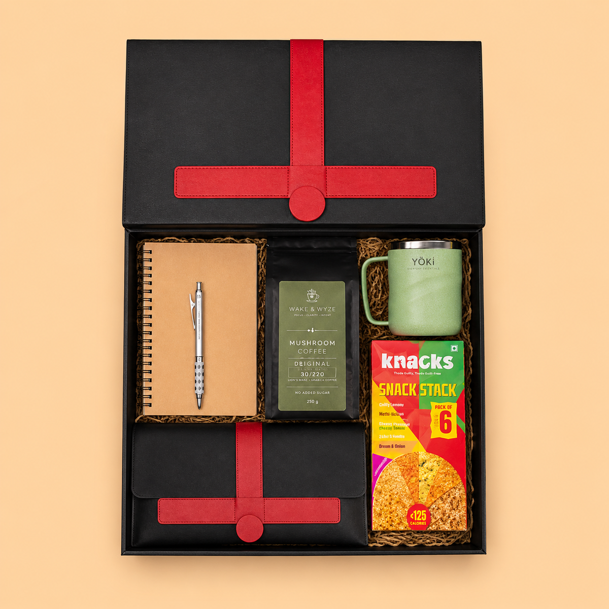 Shaadi Shagun luxury gift hamper by Pitara Studio — 3 pieces from independent Indian makers in Eco Kraft Box