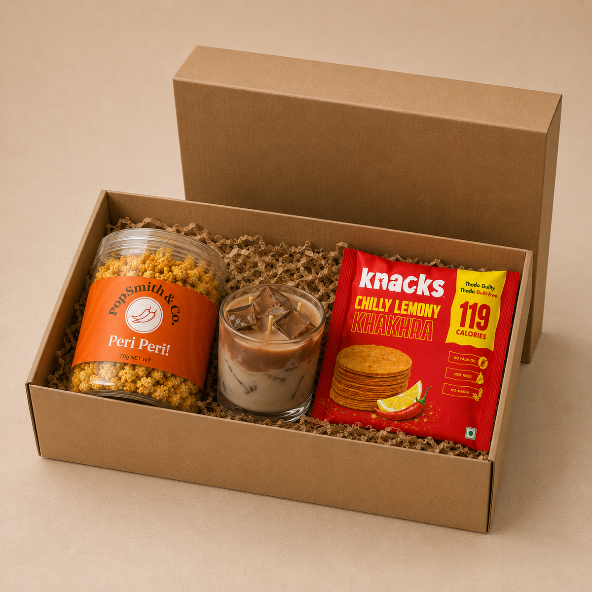 Tiny Celebration luxury gift hamper by Pitara Studio — 3 pieces from independent Indian makers in Eco Kraft Box